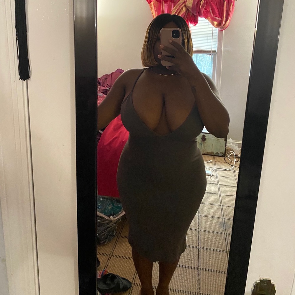 Olive Green Dress